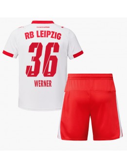 RB Leipzig Timo Werner #36 Replika Hemmakläder Barn 2025-26 Kortärmad (+ byxor)